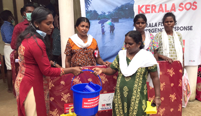 Relief efforts by Care Today Fund partner ActionAid in Pandanadu, Alappuzah Dist